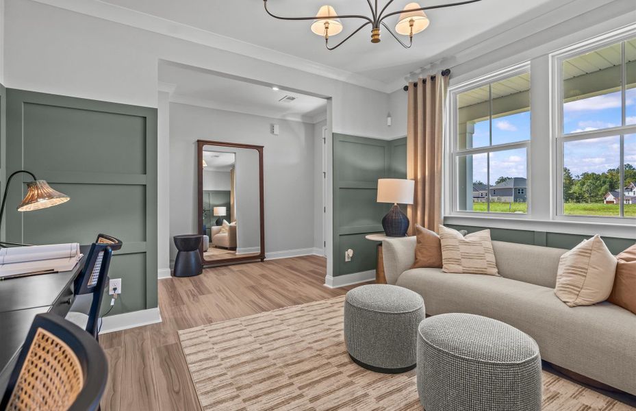 Representative furnished interior of a home built from the Winthrop by Pulte Homes in Harrington, Greenville (Image 7). Representative furnished interior of a home built from the Winthrop by Pulte Homes in Harrington, Greenville (Image 7).