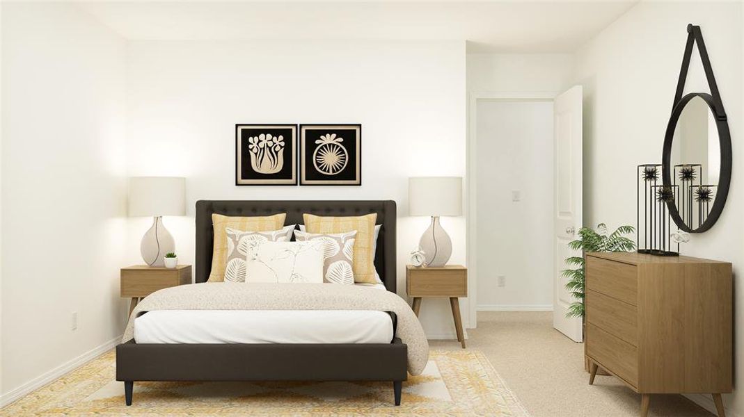 Bedroom featuring baseboards Bedroom featuring baseboards