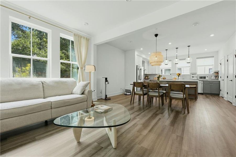 Furnished interior view inside a new home in , Atlanta (Image 5).