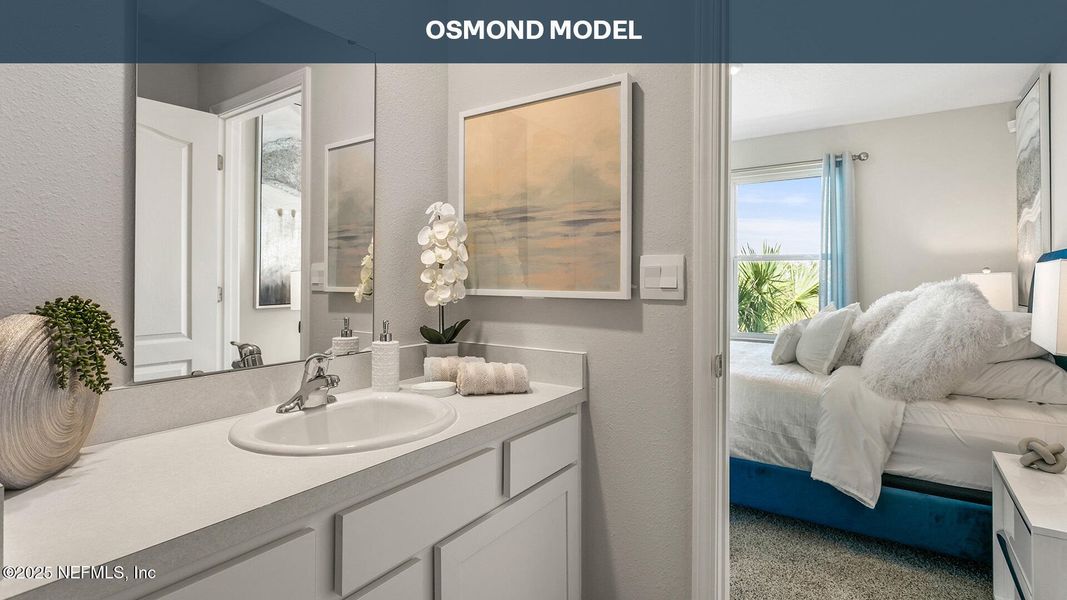 Furnished interior view inside a new home in Stokes Landing, St. Augustine (Image 13).