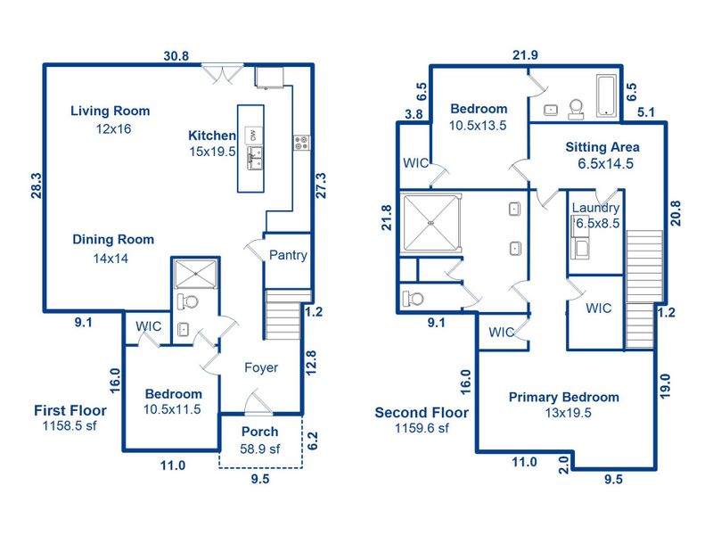 2D floor plan layout of this home in , Charleston, SC (Image 5).