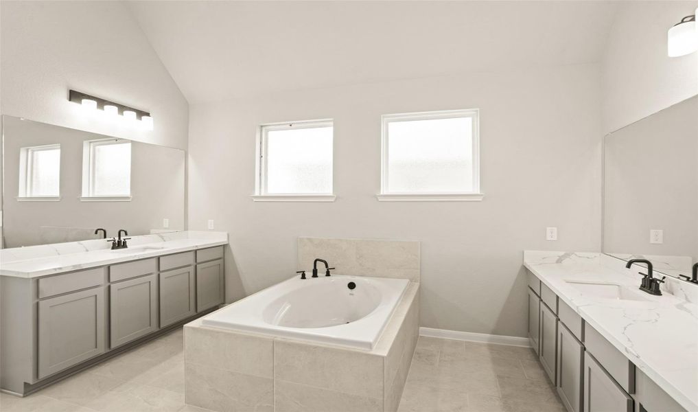 Spa-like primary bath (*Photo not of actual home and used for illustration purposes only.) Spa-like primary bath (*Photo not of actual home and used for illustration purposes only.)