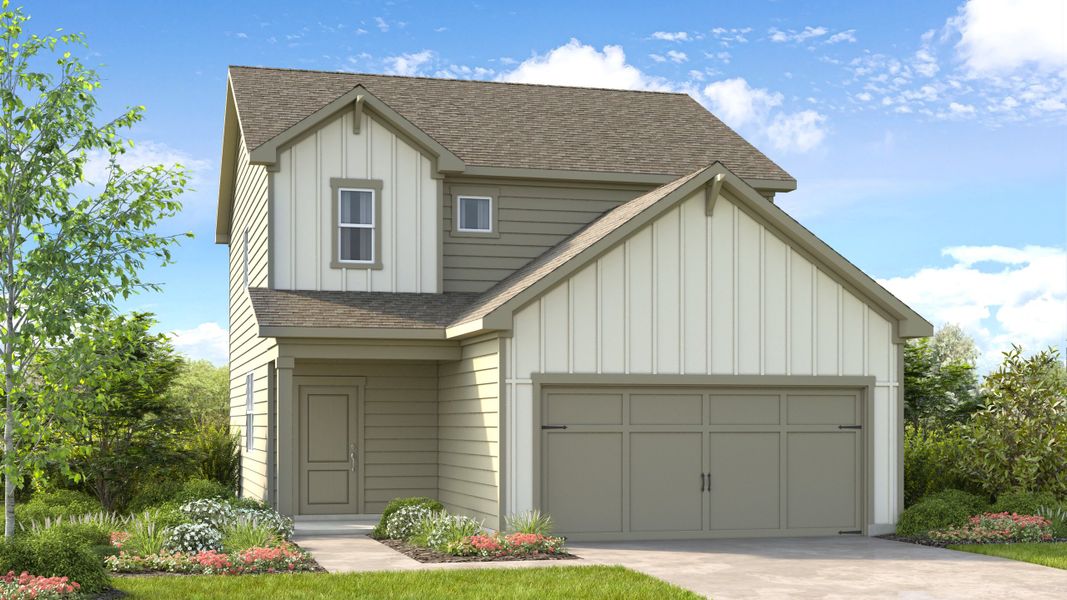 Representative exterior photo of a completed home built from the Jefferson by Taylor Morrison in Heritage River, Euharlee, GA (Image 1).