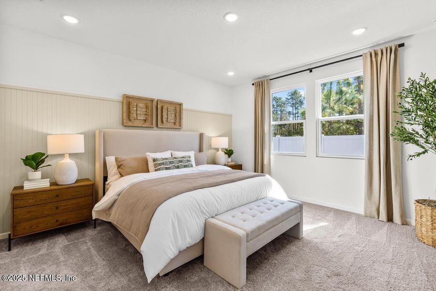 Furnished interior view inside a new home in Palm Series at The Landings at Pecan Park, Jacksonville (Image 13).