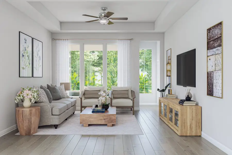 Furnished interior view inside a new home in Trillium, Richmond (Image 4).
