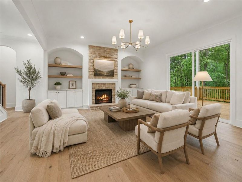 Furnished interior view inside a new home in , Gainesville (Image 7).