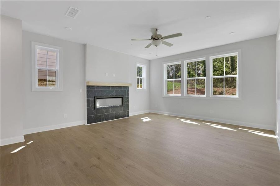 Spacious, unfurnished interior of a new home in Poppy at GreenHouse, Marietta (Image 14).
