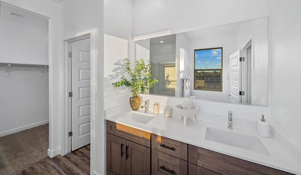 Representative furnished interior of a home built from the Mariposa - C40M by D.R. Horton in Entrada Del Toro at Rancho Sahuarita, Sahuarita (Image 46).