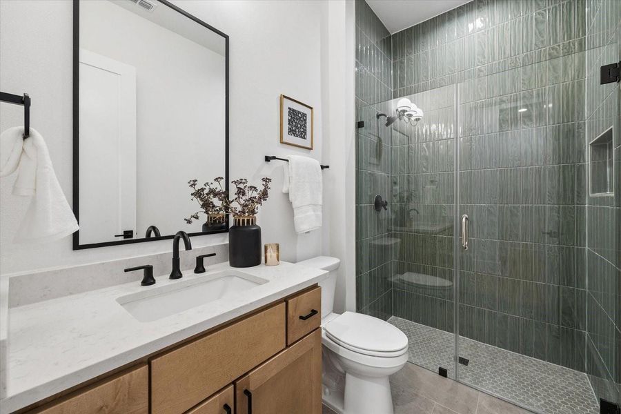 Furnished interior view inside a new home in , Houston (Image 24).