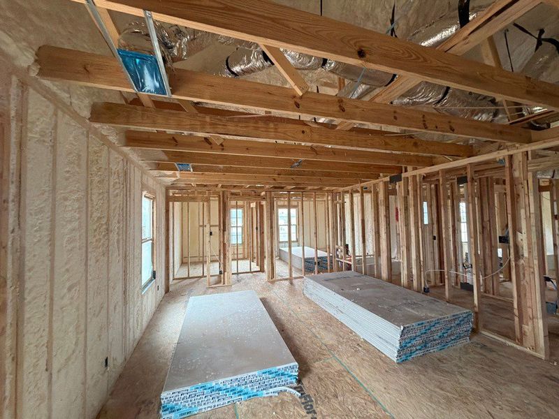 In-progress construction of a new home in Covenant Park, Springtown, TX (Image 8). In-progress construction of a new home in Covenant Park, Springtown, TX (Image 8).