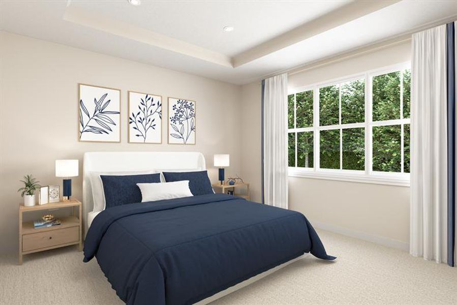 Furnished interior view inside a new home in Seminole Palms Single-Family Homes, Palm Coast (Image 5).