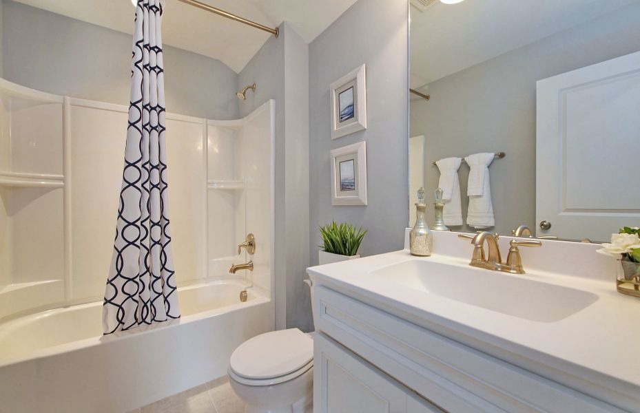 Guest Bathroom with shower and tub