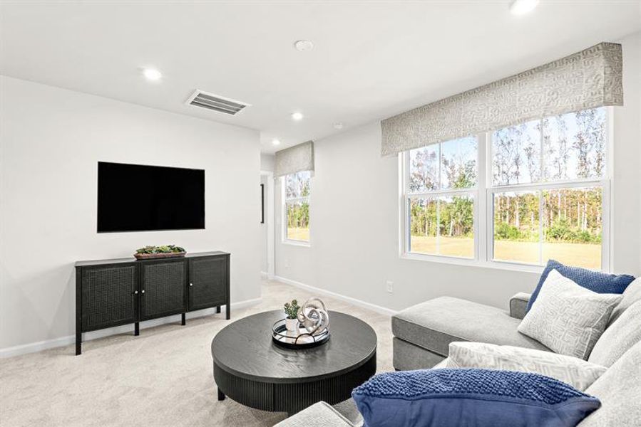 Representative furnished interior of a home built from the Fairview by Ryan Homes in Oakwood Trace, Fairburn (Image 34).