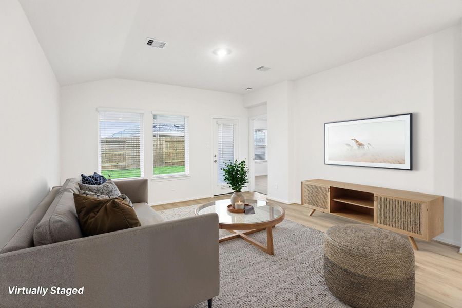 Furnished interior view inside a new home in , Conroe (Image 6).