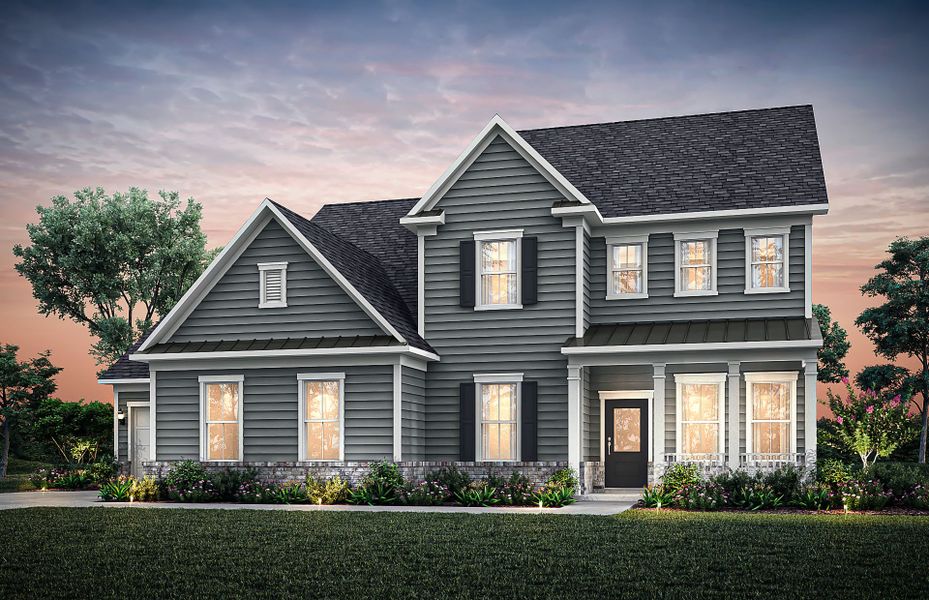Representative exterior photo of a completed home built from the Riverton by Pulte Homes in Traditions of Braselton, Jefferson, GA (Image 27).