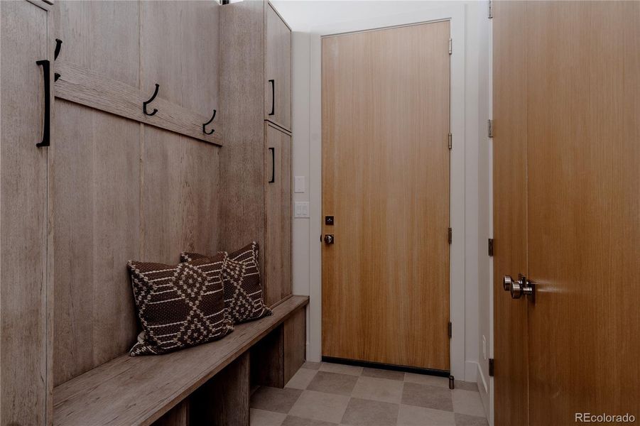 Mudroom from Garage