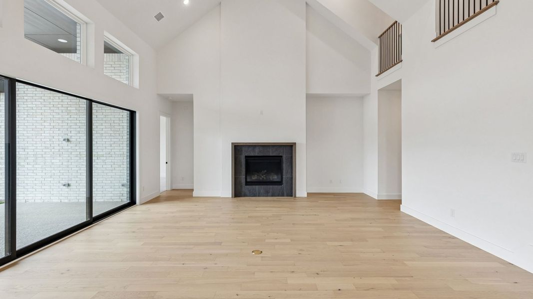 Representative unfurnished interior of a home built from the Reese II by Southgate Homes in The Reserve at Watters, Allen (Image 18).