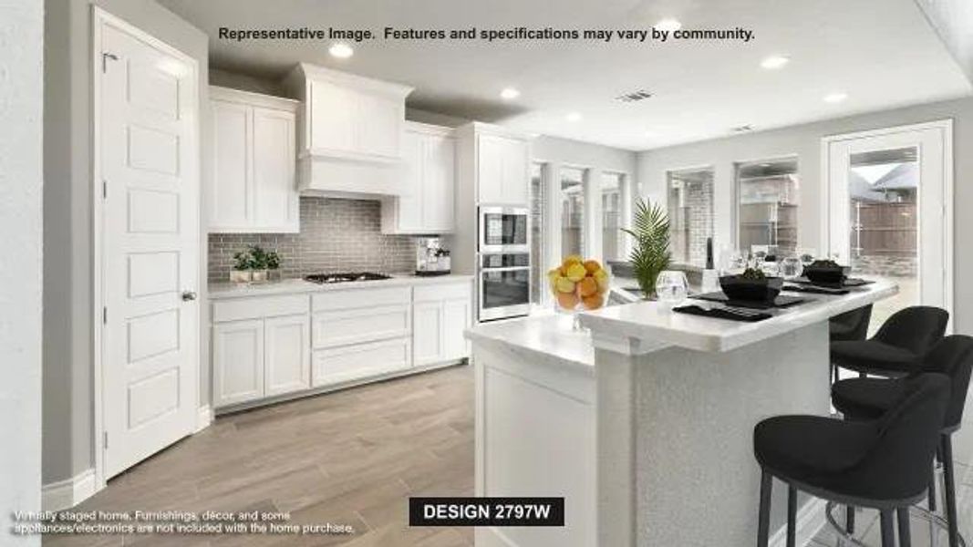 Furnished interior view inside a new home in Crosswinds, Kyle (Image 5).