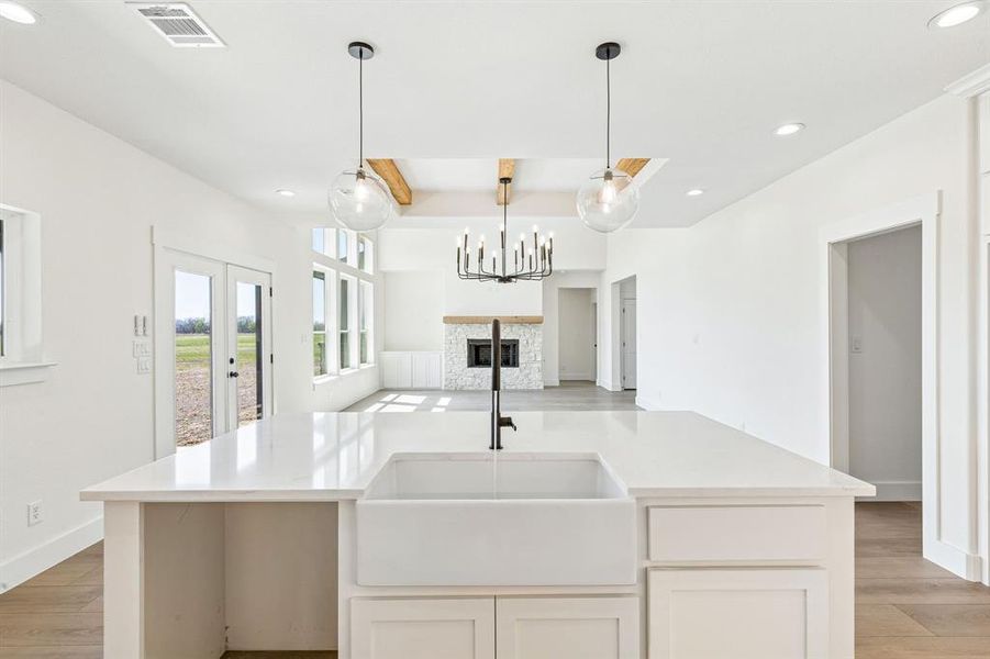 Furnished interior view inside a new home in , Ponder (Image 6).