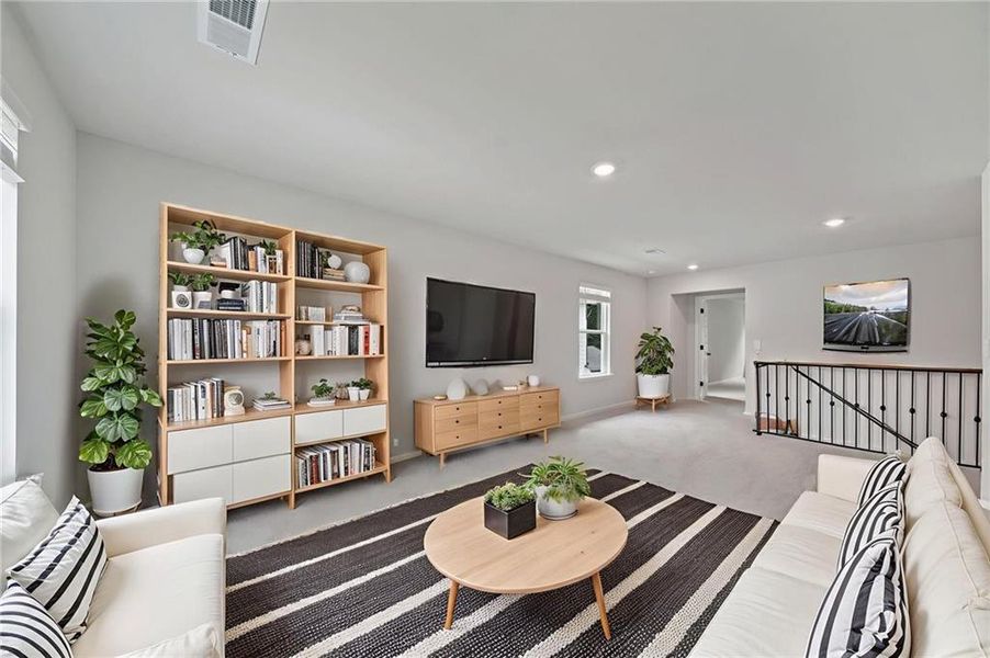 Furnished interior view inside a new home in Vines at Mill Creek - Estate Series, Braselton (Image 26).