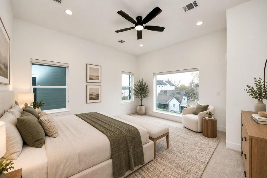 Furnished interior view inside a new home in , Houston (Image 7). Furnished interior view inside a new home in , Houston (Image 7).