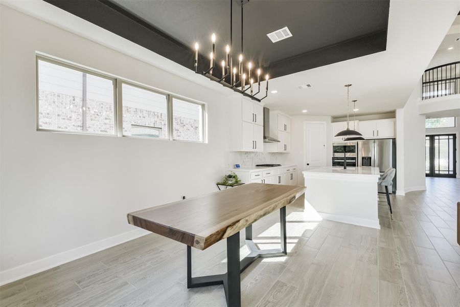 Furnished interior view inside a new home in The Woodlands Hills – 55', Willis (Image 14).