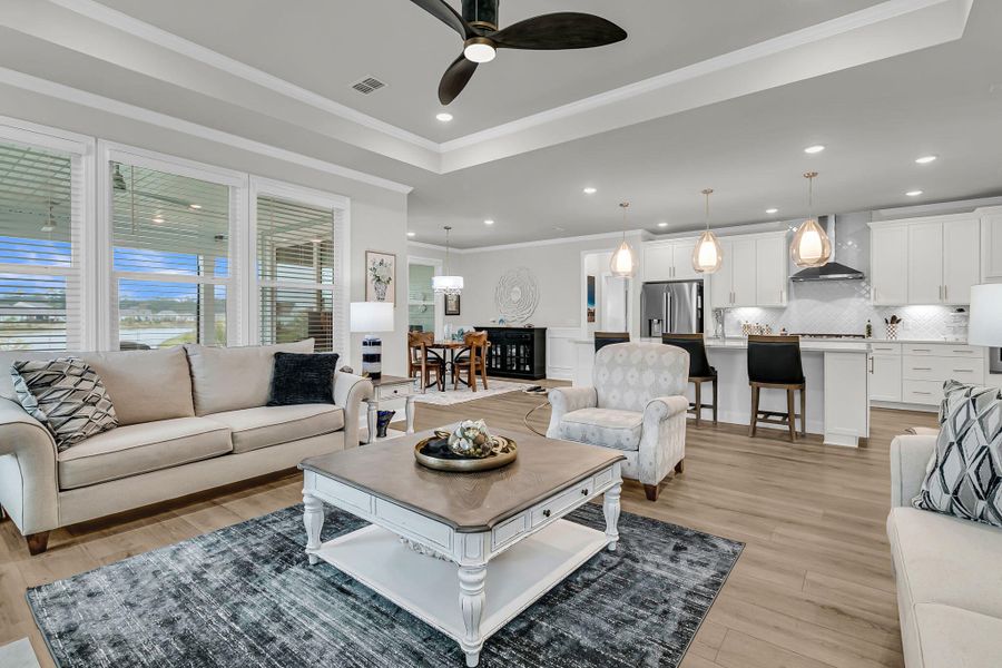 Furnished interior view inside a new home in , Summerville (Image 6).