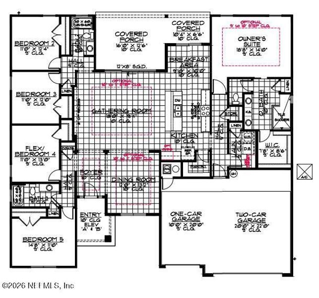 2D floor plan layout of this home in Katie Cove, Jacksonville, FL (Image 2). 2D floor plan layout of this home in Katie Cove, Jacksonville, FL (Image 2).