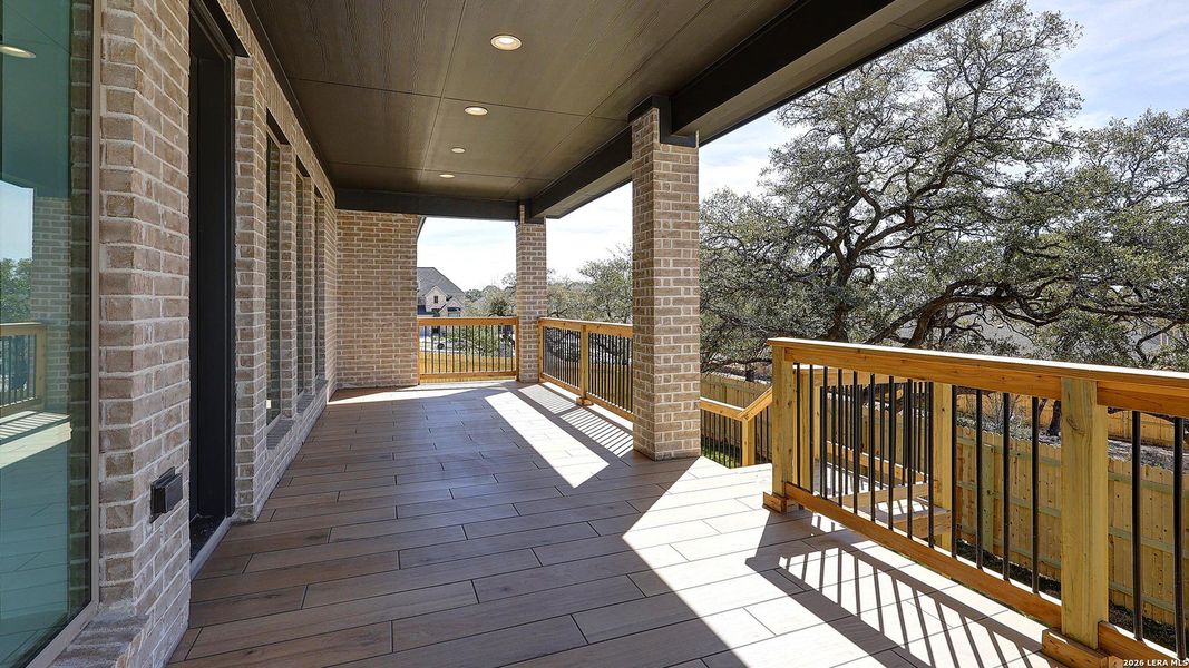 Exterior details and patio area of a home in The Ranches at Creekside, Boerne (Image 4).