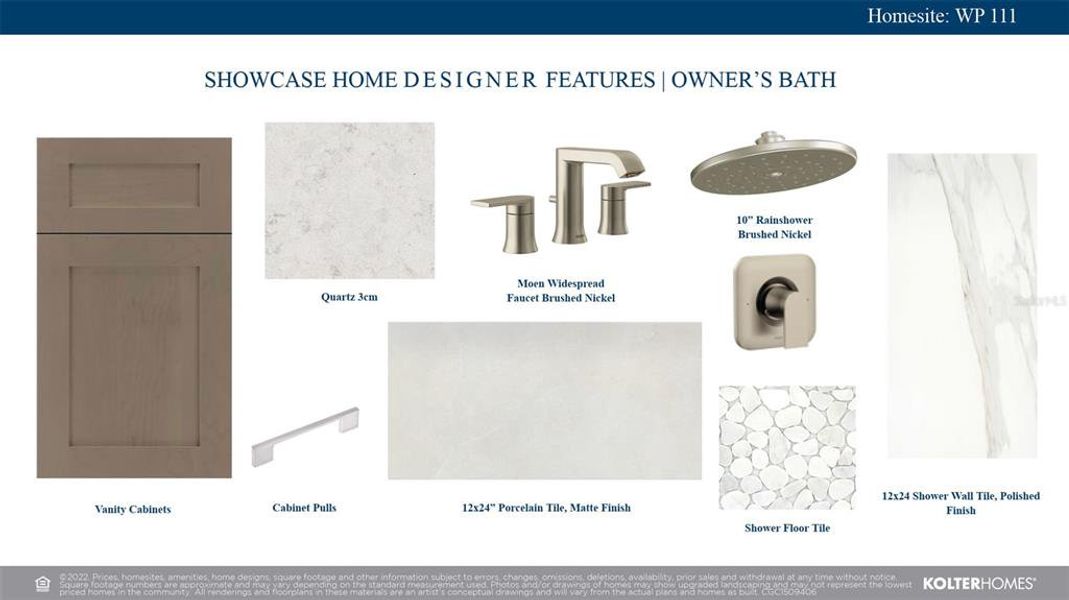 Sample of building materials used in homes in Woodland Preserve, Parrish (Image 27).