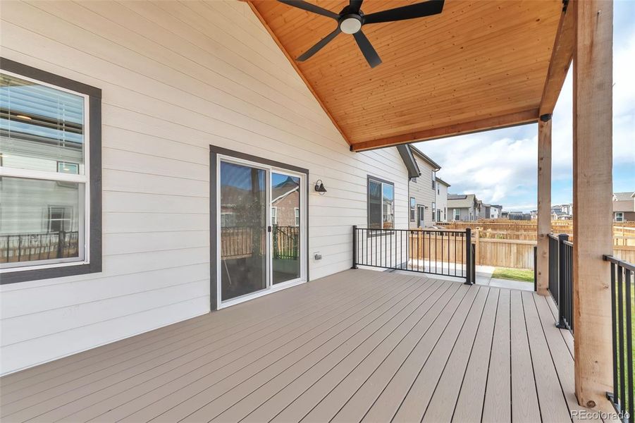Exterior details and patio area of a home in Mosaic at Brighton Crossings, Brighton (Image 2). Exterior details and patio area of a home in Mosaic at Brighton Crossings, Brighton (Image 2).