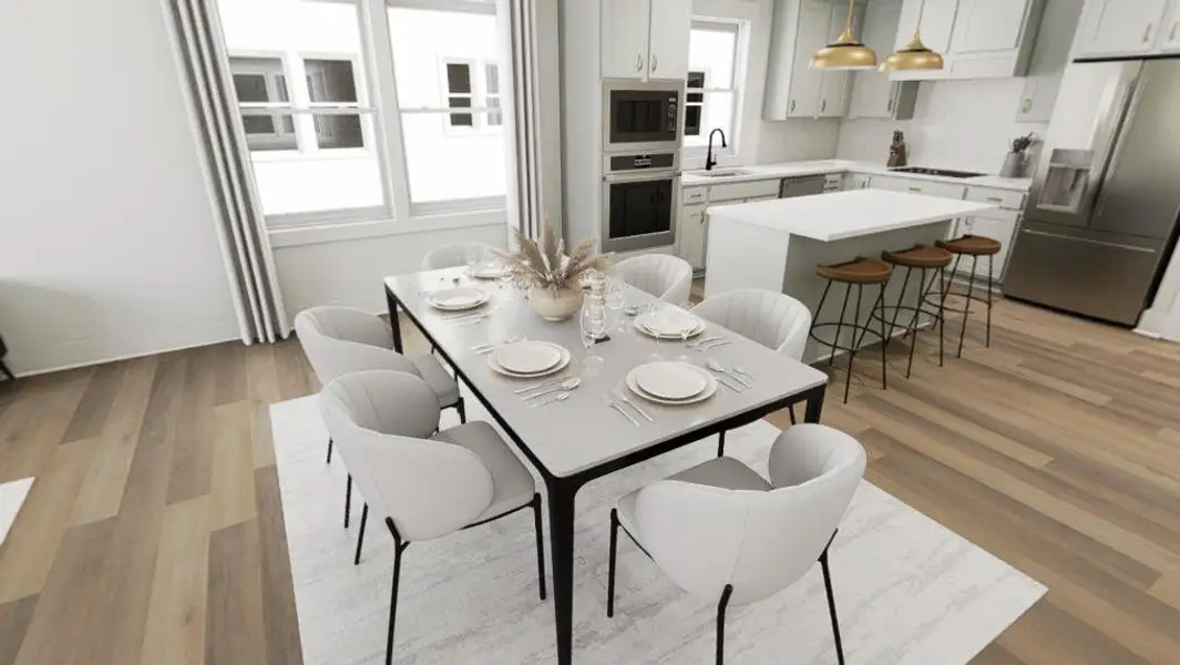 Furnished interior view inside a new home in Allen Park, Raleigh (Image 6).