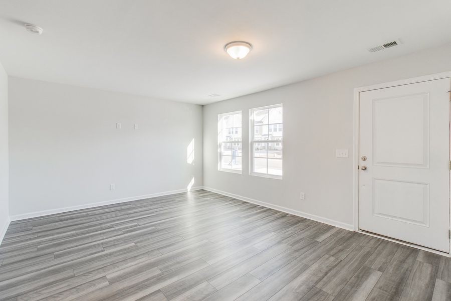 Spacious, unfurnished interior of a new home in Astoria, Columbia (Image 16). Spacious, unfurnished interior of a new home in Astoria, Columbia (Image 16).