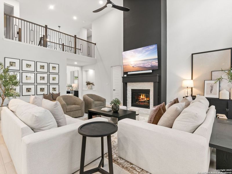 Furnished interior view inside a new home in Balcones Creek 70', Boerne (Image 24). Furnished interior view inside a new home in Balcones Creek 70', Boerne (Image 24).