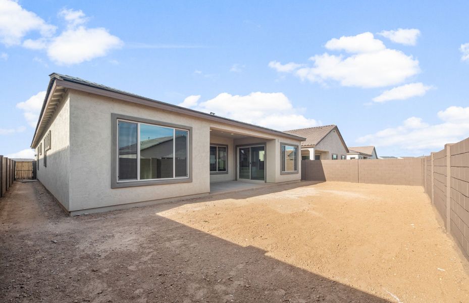 Exterior details and patio area of a home in Artisan at Asante, Surprise (Image 3).