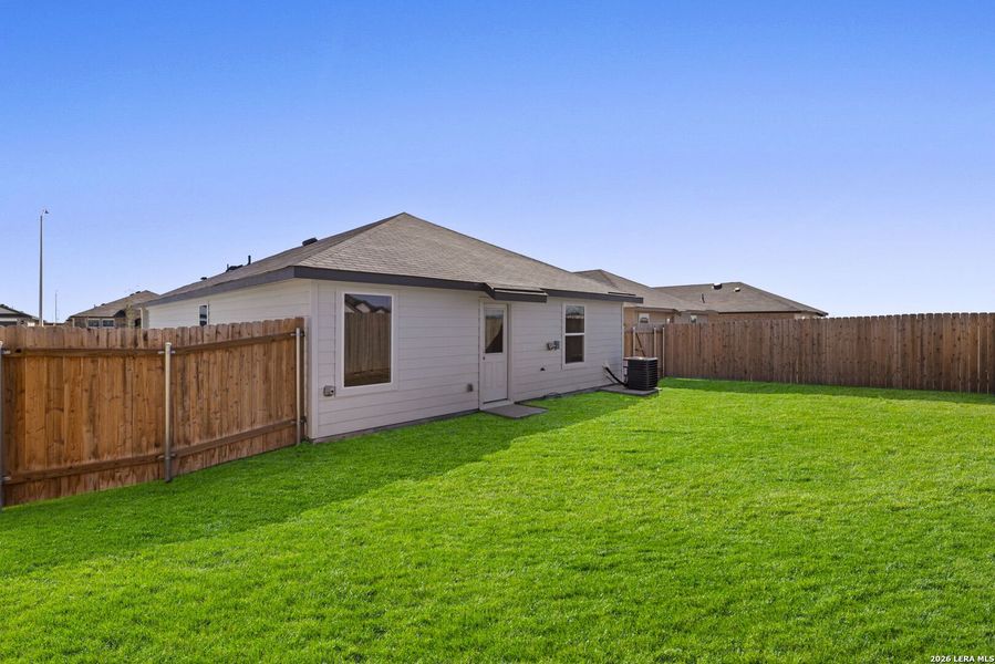 Exterior details and patio area of a home in Arroyo Ranch, Seguin (Image 3). Exterior details and patio area of a home in Arroyo Ranch, Seguin (Image 3).