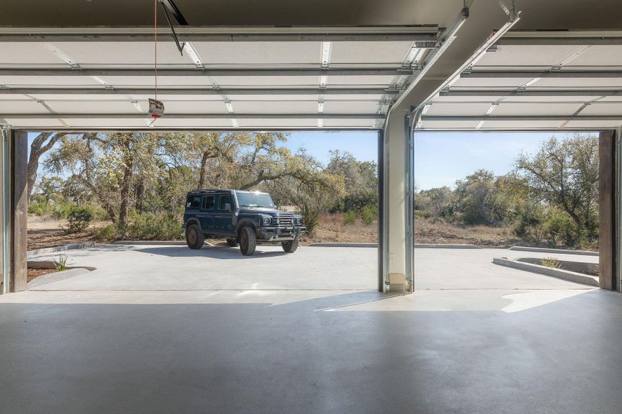 3 car garage off the side of the home