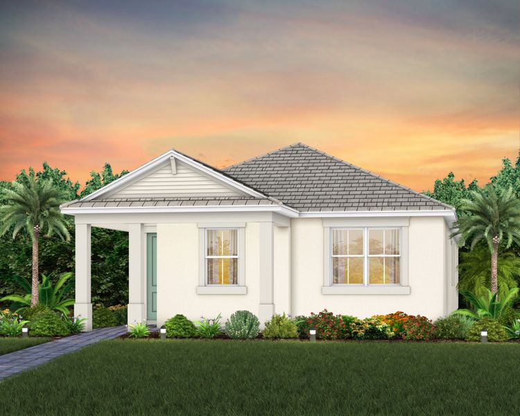 Representative exterior photo of a completed home built from the Beacon II by Pulte Homes in SeaFlower, Bradenton, FL (Image 14).