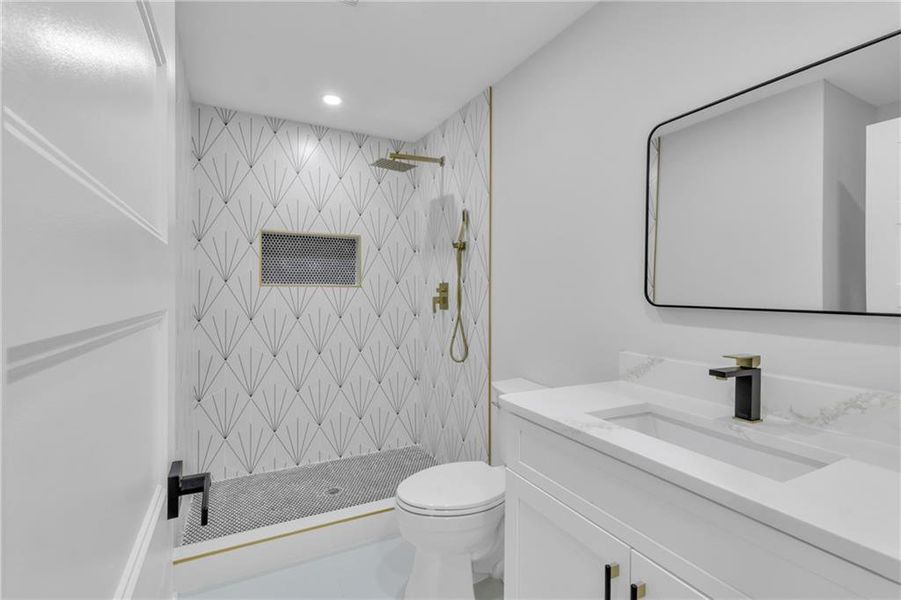 Furnished interior view inside a new home in , Atlanta (Image 9).