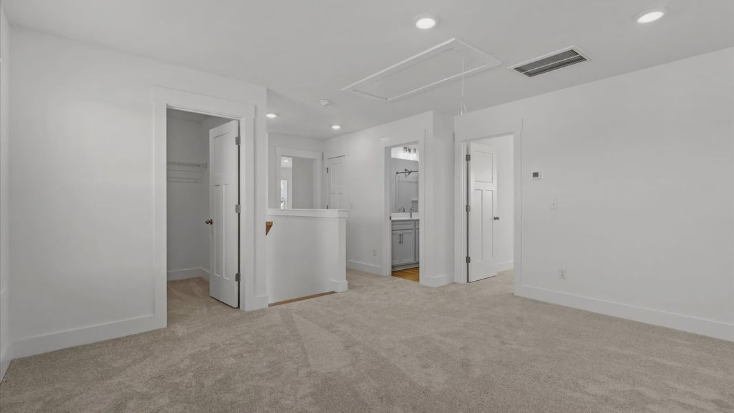 Representative furnished interior of a home built from the Freesia by DRB Homes in Harrier Point, Woodruff (Image 13).