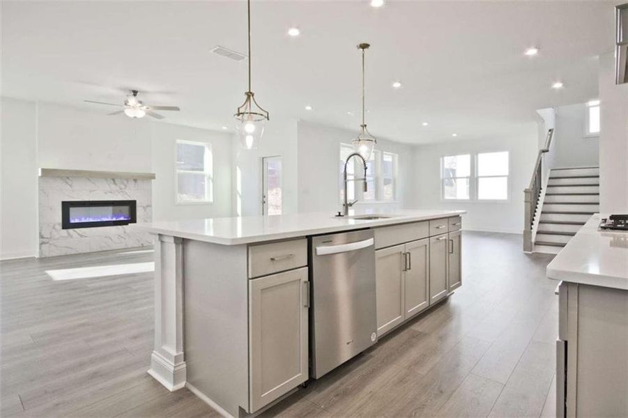 Furnished interior view inside a new home in The Paddocks at Doc Hughes, Buford (Image 12).