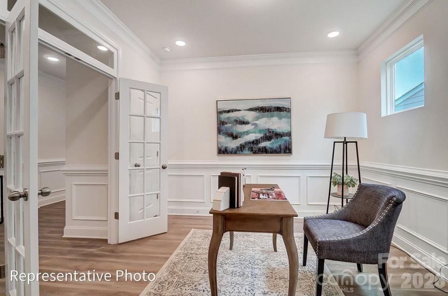 Furnished interior view inside a new home in Heritage - 55+ Community, Indian Trail (Image 8).