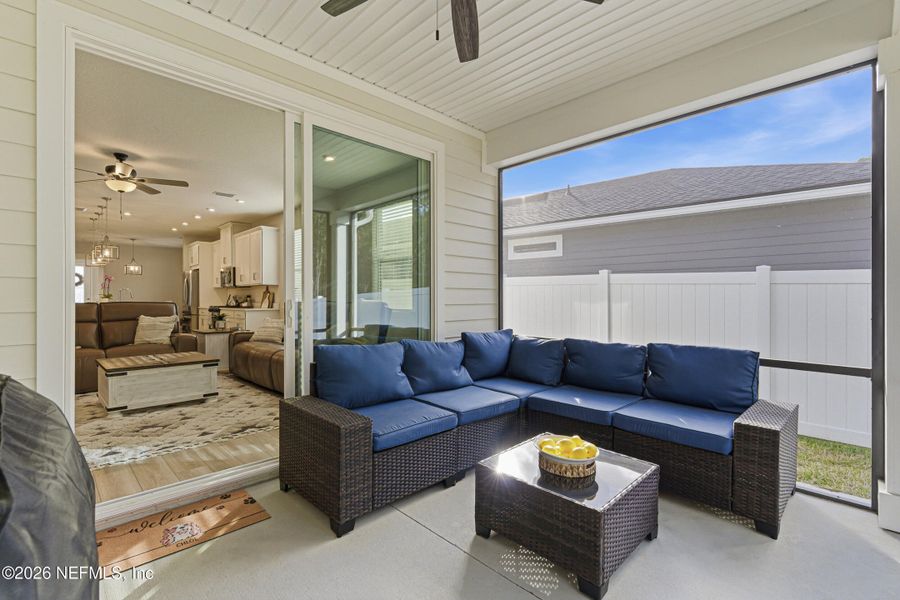 Exterior details and patio area of a home in RiverTown, St. Johns (Image 4).