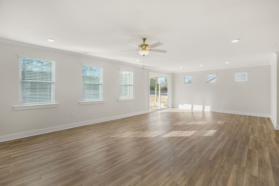 Representative unfurnished interior of a home built from the Allegheny by Mattamy Homes in McAlister Creek, Clayton (Image 11).