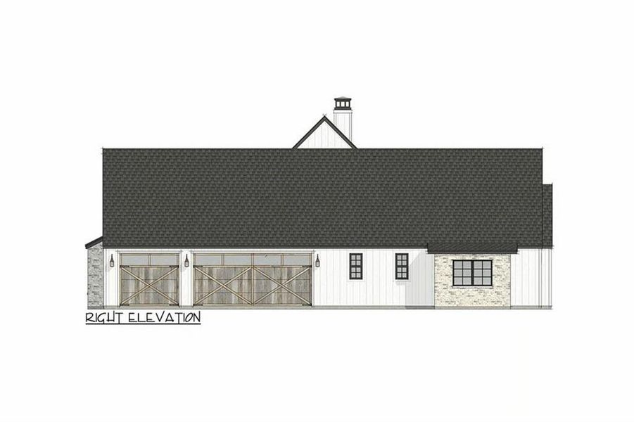 Exterior rendering of this home design in , Acworth, GA (Image 4).