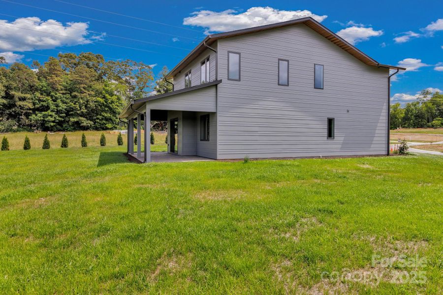 Exterior details and patio area of a home in , Asheville (Image 29). Exterior details and patio area of a home in , Asheville (Image 29).