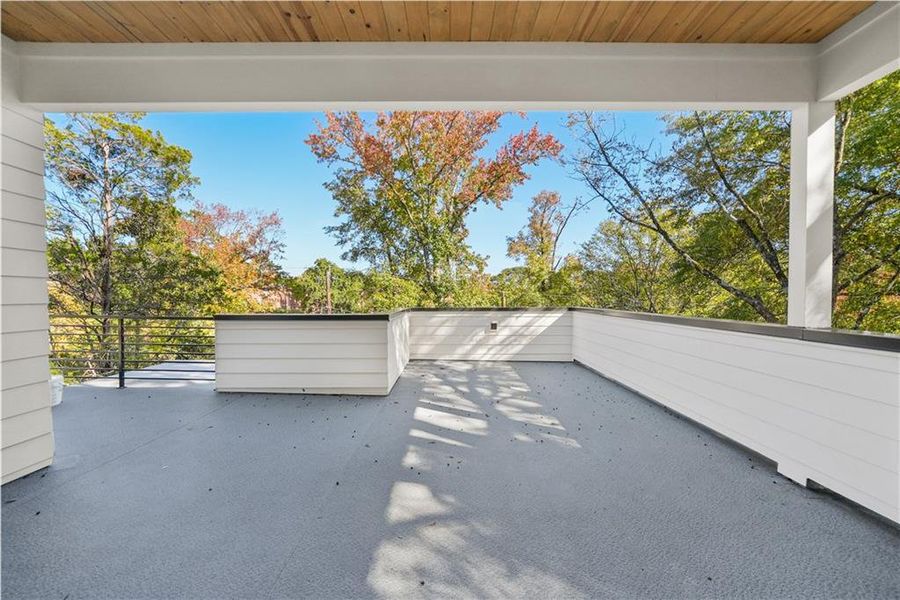 Exterior details and patio area of a home in , Atlanta (Image 3). Exterior details and patio area of a home in , Atlanta (Image 3).