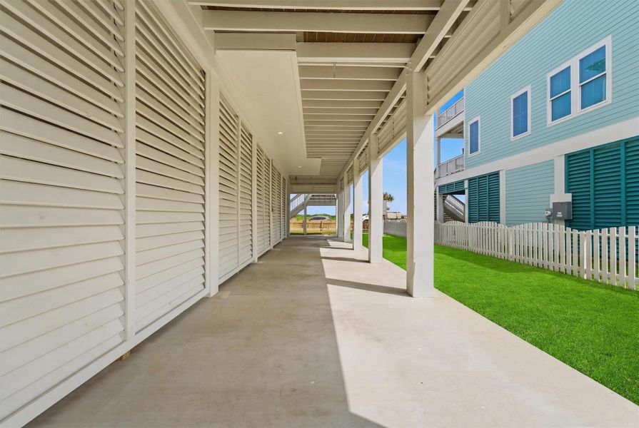 Exterior details and patio area of a home in , Galveston (Image 25). Exterior details and patio area of a home in , Galveston (Image 25).