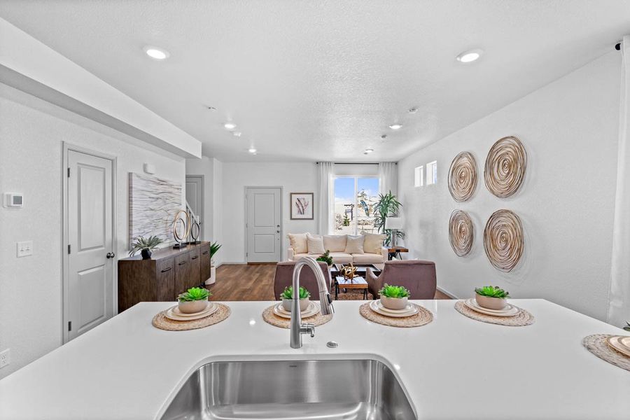 Furnished interior view inside a new home in Green Valley Ranch, Aurora (Image 12). Furnished interior view inside a new home in Green Valley Ranch, Aurora (Image 12).