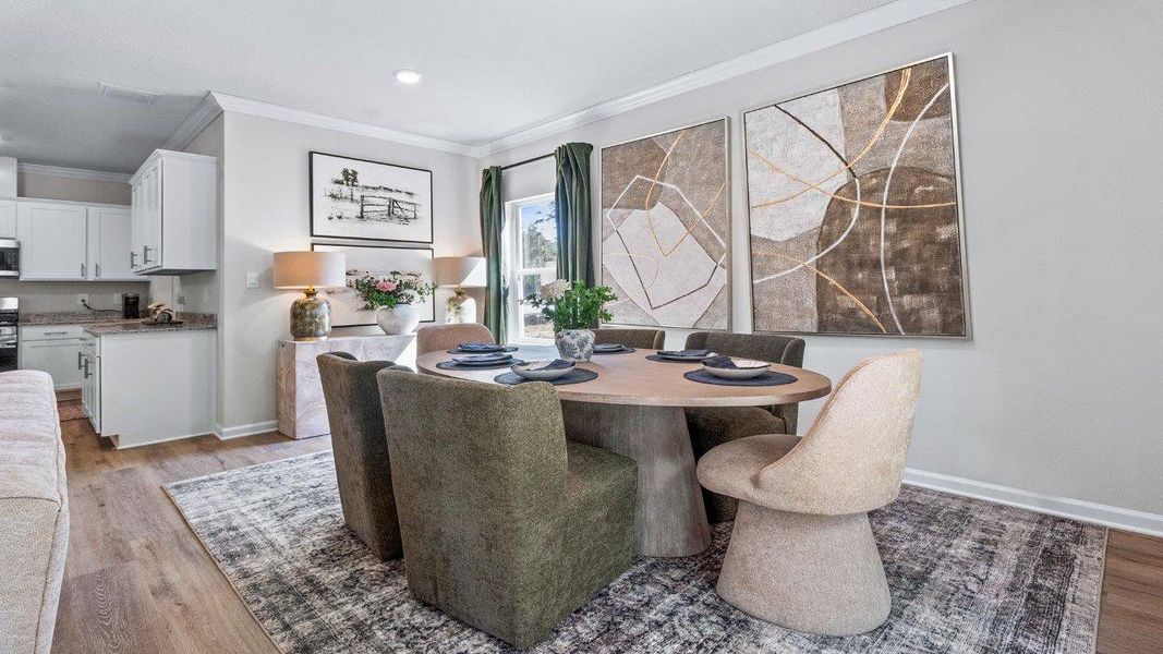 Furnished interior view inside a new home in Olson Ridge, Tallahassee (Image 12).